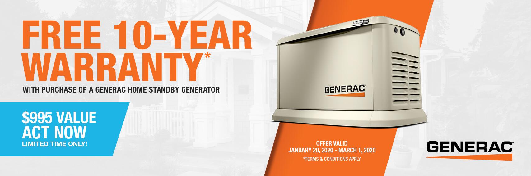 Homestandby Generator Deal | Warranty Offer | Generac Dealer | Bristol, CT